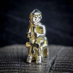 DIVOČÁK - KANEC, MASIVNÍ AMULET KANČÍ HLAVA BRONZ - PŘÍVĚSKY - ŠPERKY