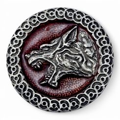 SLOVANSKÝ VLKODLAK, PŘÍVĚSEK, ZINEK, SMALT - SLOVANSKÉ AMULETY - ŠPERKY