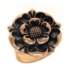 TUDOROVSKÁ RŮŽE - BRONZOVÝ PRSTEN - PRSTENY - ŠPERKY