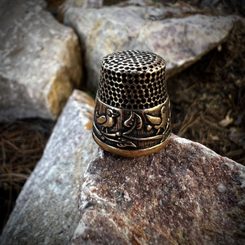 PTÁČCI, NÁPRSTEK BRONZ - BIŽUTERIE - ŠPERKY