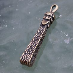 SVANTOVÍT, SLOVANSKÝ BŮH, PŘÍVĚŠEK ZINEK, STAROMOSAZ - VŠECHNY AMULETY, VLASTNÍ VÝROBA - ŠPERKY
