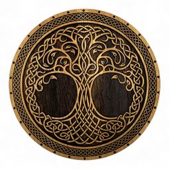 STROM ŽIVOTA, DŘEVĚNÝ NÁSTĚNNÝ OBRAZ 32CM - DŘEVĚNÉ OBRAZY - HOME DECOR