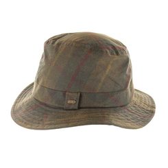 VOSKOVANÁ ČEPICE DO DEŠTĚ Rain Hat Wax Tartan Green, Irsko