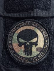PUNISHER, NÁŠIVKA SE SUCHÝM ZIPEM - NÁŠIVKY - MÓDA