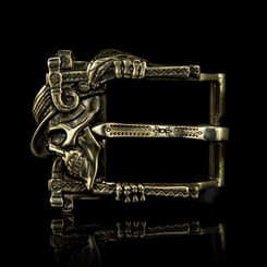 Brass Belt Buckle: Molfar, the Carpathian Wizard