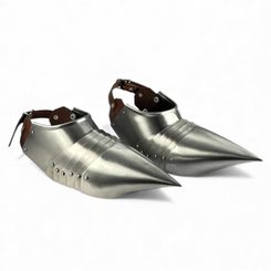 PLÁTOVÉ BOTY TZV. ŽEHLIČKY, LEŠTĚNÉ, 1.5 MM - OSTATNÍ ČÁSTI ZBROJE - ZBROJE