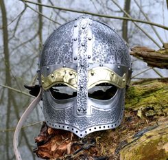 VENDEL, LUXUSNÍ VIKINSKÁ PŘILBA - VIKINSKÉ PŘILBY - ZBROJE