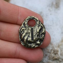 LAGUZ - RUNOVÝ AMULET ZINEK STAROMOSAZ - RUNY - ŠPERKY