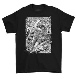 RAGNARÖK, SEVERSKÉ ČERNOBÍLÉ TRIČKO - TRIČKA PÁNSKÁ - MÓDA