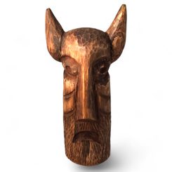 VELES, SLOVANSKÝ BŮH, DŘEVĚNÁ SOŠKA - SOŠKY, RELIÉFY, TRUHLY - HOME DECOR