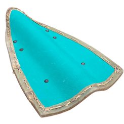 KULATÝ VIKINSKÝ ŠTÍT, PŘEKLIŽKA, LEN, SUROVÁ KŮŽE 70CM - VIKINSKÉ ŠTÍTY - ZBROJE