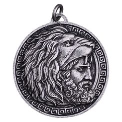 HÉRAKLÉS, ŘECKÝ HRDINA, PŘÍVĚSEK, ZINEK - VŠECHNY AMULETY, VLASTNÍ VÝROBA - ŠPERKY