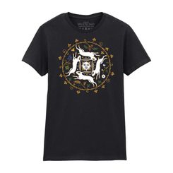 Damen T-Shirt Rad des Jahres, mittelalterliche Hasen
