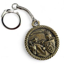 PŘEMYSL OTAKAR II., RYTÍŘ, KLÍČENKA STAROMOSAZ - KLÍČENKY Z KOVU - ŠPERKY