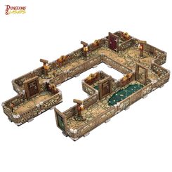 DUNGEONS & LASERS: DWARVEN MINE - HALF-HEIGHT WALLS - ARCHON STUDIO - HRY A KNIHY