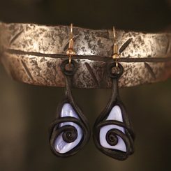 CHALCEDON - NÁUŠNICE - NÁUŠNICE - ŠPERKY