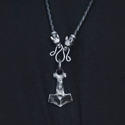 BIFRÖST, KOVANÉ THOROVO KLADIVO, KOŽENÉ BOLO - VIKINGSKÉ AMULETY - ŠPERKY