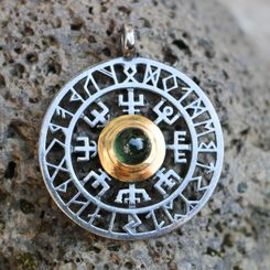 ŠAMANSKÝ BUBEN - VEGVISIR, ZLATÝ - BUBNY - TÁBOŘENÍ A ŘEMESLA