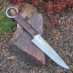 HIBERNIA keltský nůž - leštěný, hnědý