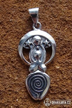VESMÍRNÁ BOHYNĚ, talisman. stříbro (925)