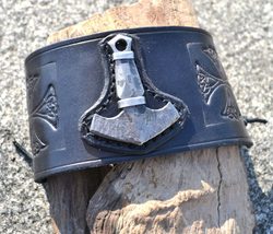 VIKING ROCKER, kožený vikingský náramek
