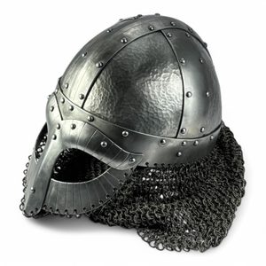 BORG, VIKINGSKÁ PŘILBA S KROUŽKOVÝM ZÁVĚSEM - VIKINSKÉ PŘILBY - ZBROJE