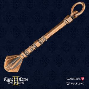 PALCÁT JAN ŽIŽKA, KINGDOM COME: DELIVERANCE II, PŘÍVĚSEK, BRONZ - KINGDOM COME: DELIVERANCE II