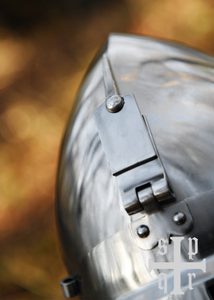 NĚMECKÝ BASCINET, STŘEDOVĚKÁ PŘILBA, 2 MM PLECH - STŘEDOVĚKÉ PŘILBY - ZBROJE