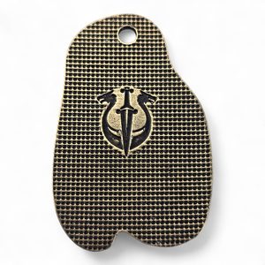 VODNÍK, PŘÍVĚSEK, ZINEK, STAROMOSAZ - SLOVANSKÉ AMULETY - ŠPERKY