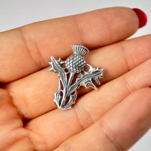 SKOTSKÝ BODLÁK, STŘÍBRNÝ PŘÍVĚSEK, AG 925 - PŘÍVĚSKY - STŘÍBRNÉ ŠPERKY
