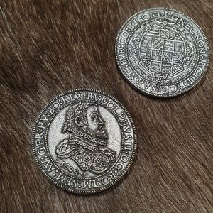 ČECHY, RUDOLF II, TOLAR, REPLIKA MINCE - ZINEK - STŘEDOVĚK AŽ RENESANCE, MINCE - KOVÁŘSTVÍ A MINCE