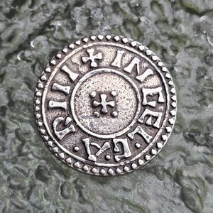 ERIC BLOODAXE, NORTHUMBIRA, 952 REPLIKA VIKINSKÉ MINCE, STŘÍBRO 925 - STŘEDOVĚK AŽ RENESANCE, MINCE - KOVÁŘSTVÍ A MINCE