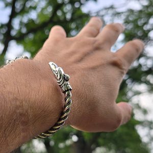 HROMOVÝ PTÁK, STŘÍBRNÝ NÁRAMEK, AG 925 - NÁRAMKY - STŘÍBRNÉ ŠPERKY