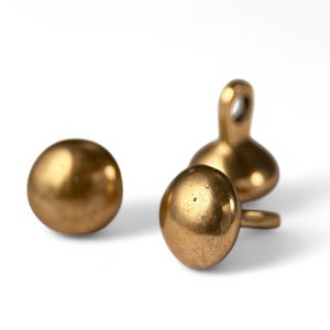 VIKINSKÝ KNOFLÍK, BIRKA, ŠVÉDSKO BRONZ - HLADKÝ - KOVÁNÍ NA OPASKY - ŠPERKY