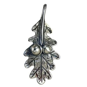 DUBOVÝ LÍSTEK, STŘÍBRNÝ PŘÍVĚSEK, AG 925 - PŘÍVĚSKY - STŘÍBRNÉ ŠPERKY