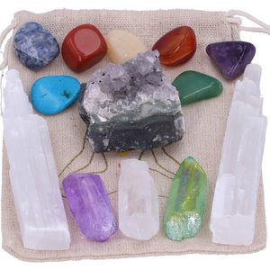 MEDITACE, DÁRKOVÁ SADA KAMENŮ - MAGICKÉ POMŮCKY - HOME DECOR