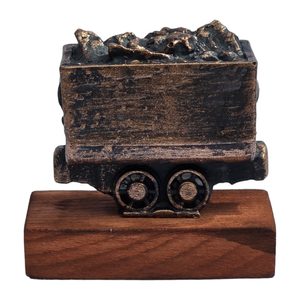 DŮLNÍ VOZÍK, MINIATURA - HISTORICKÉ MINIATURY - HOME DECOR