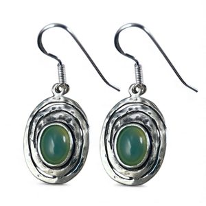 AQUARIUS, STŘÍBRNÉ NÁUŠNICE S MODRÝM CHALCEDONEM, AG 925 - NÁUŠNICE S KAMENY, STŘÍBRO - STŘÍBRNÉ ŠPERKY