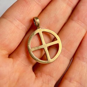 SYMBOL SLUNCE V, PŘÍVĚŠEK, BRONZ - PŘÍVĚSKY - ŠPERKY