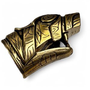 KONCOVKA VIKINGSKÉHO NOŽE WOLIN, BRONZ - MATERIÁL NA STŘENKY NOŽŮ - ZBRANĚ