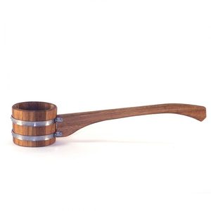 ČERPÁK 1 L DUB, DŘEVĚNÁ NABĚRAČKA DO SAUNY - SOŠKY, RELIÉFY, TRUHLY - HOME DECOR