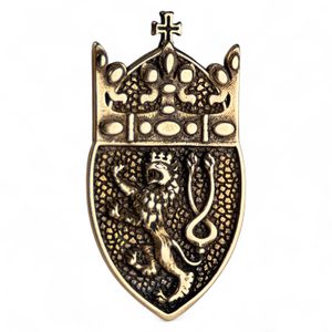 SVATOVÁCLAVSKÁ KORUNA - ČESKÝ LEV, PŘÍVĚSEK, BRONZ - PŘÍVĚSKY - ŠPERKY