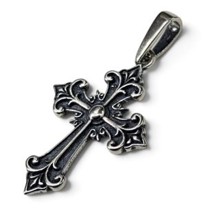 Silver Pendant, Musketeer Cross, 925 Sterling Silver