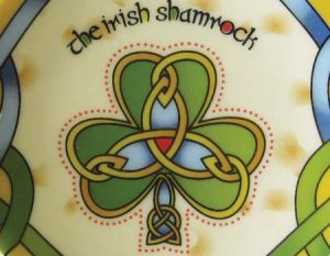 ODKLADACÍ TALÍŘEK NA SÁČKY ČAJE SHAMROCK - UŽITNÁ KERAMIKA - STOLOVÁNÍ