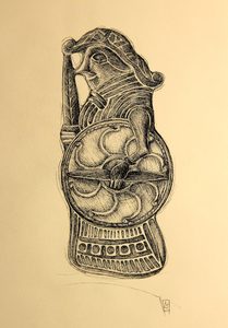 VALKÝRA, ŠTÍTONOŠKA, STŘÍBRNÝ PŘÍVĚSEK, AG 925 - PŘÍVĚSKY - STŘÍBRNÉ ŠPERKY