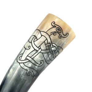 DRAČÍ UZEL RYTÝ ROH NA PITÍ, 0,3 L - ROHY NA PITÍ - STOLOVÁNÍ