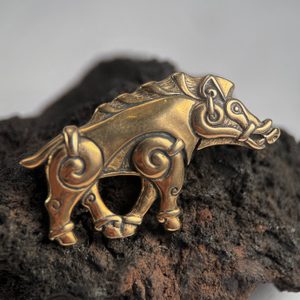 COLLACH - KELTSKÝ KANEC, PŘÍVĚŠEK BRONZ - PŘÍVĚSKY - ŠPERKY