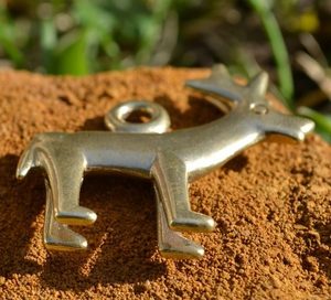 KELTSKÝ JELEN, LA TENE, OPPIDUM STRADONICE, REPLIKA, BRONZ - PŘÍVĚSKY - ŠPERKY