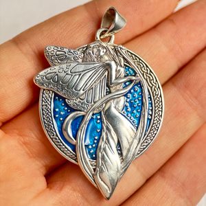 PŮLNOČNÍ VÍLA, STŘÍBRNÝ PŘÍVĚSEK, AG 925 - PŘÍVĚSKY - STŘÍBRNÉ ŠPERKY