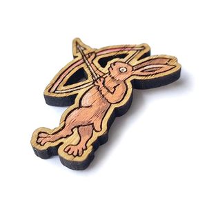 STŘEDOVĚKÝ PIN LEPUS ARMATUS - STŘEDOVĚKÉ POUTNICKÉ ODZNAKY - ŠPERKY